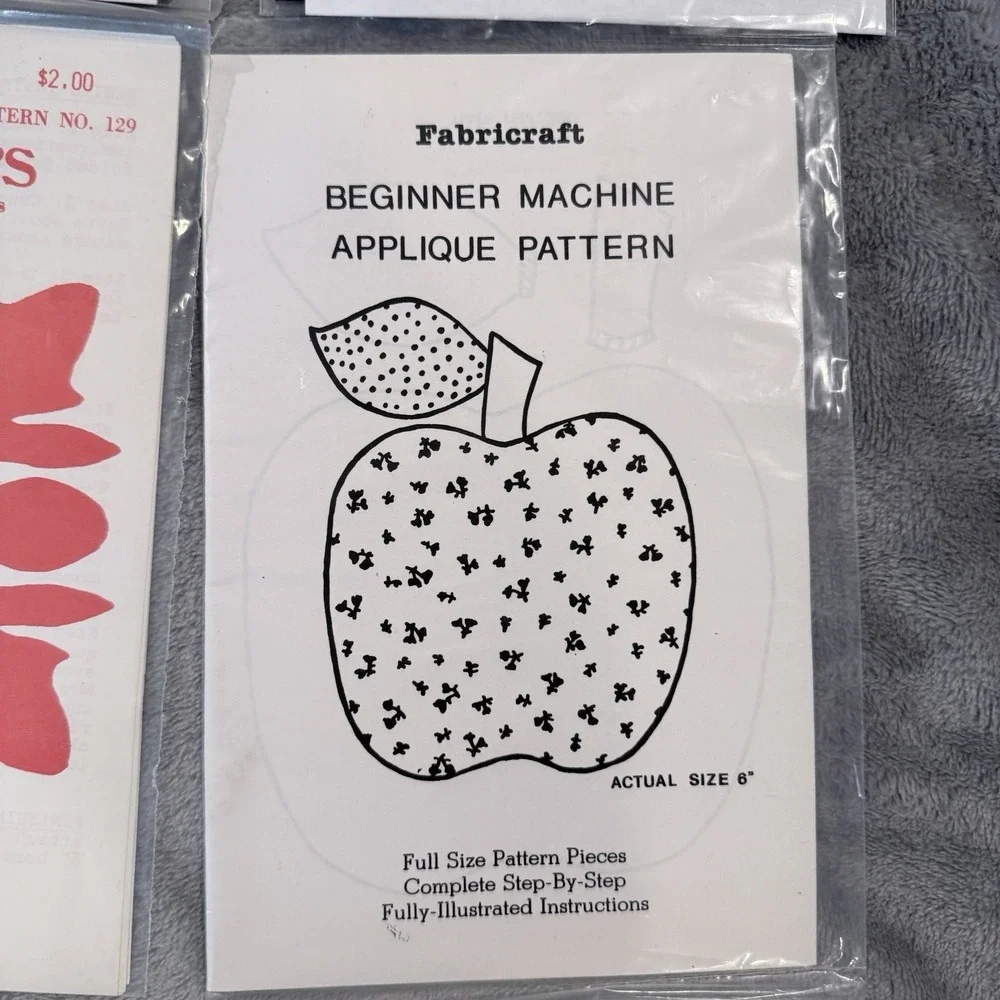 Vtg Applique Quilt Pattern Lot Hawaiian Sashiko Alphabet Poakalani 9pc Craft Lot
